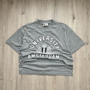 Vintage 90s Holland Amsterdam University T-Shirt Mens XL Blue EUC Retro Tee